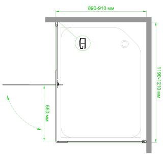 Душевой уголок Royal Bath HPV RB9120HPV-C 120x90см белый